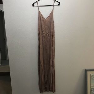 Spaghetti strap, maxi dress.